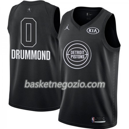 Canotte Uomo Detroit Pistons Andre Drummond 0 2018 All Star Jordan Brand Nero Swingman